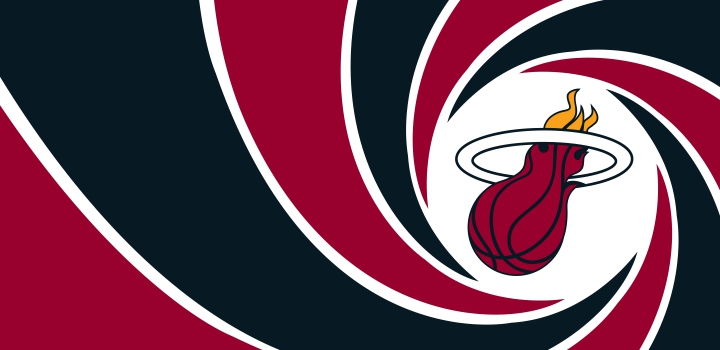 007 Miami Heat logo vinyl decal